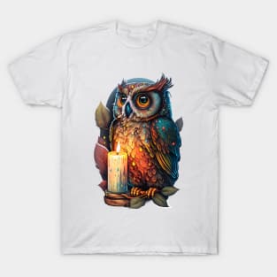 Night Owl Painting T-Shirt